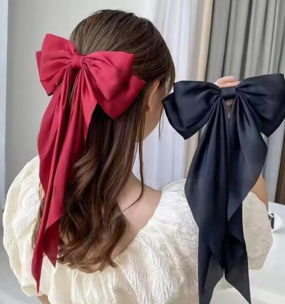 Long tail hair bow